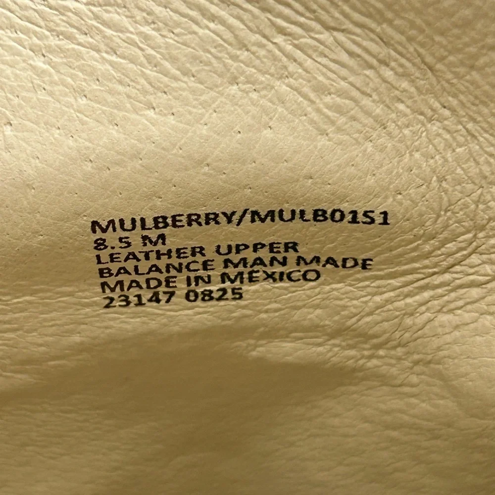 Steve Madden Mulberry Bone Leather Mule Loafers Size 8.5 | New in Box